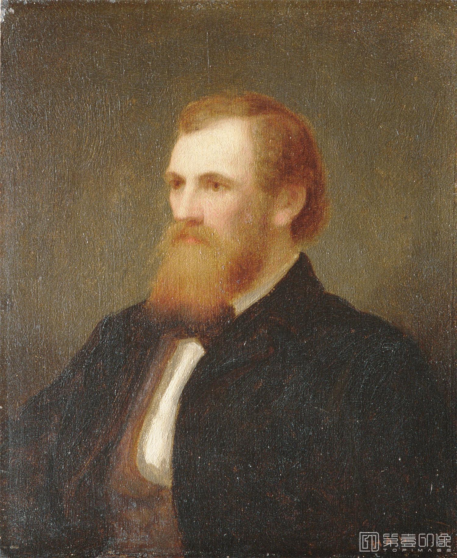 油画-美国纽约大都会美术馆油画藏画-Henry Augustus LoopJohn Quincy Adams Ward-1081